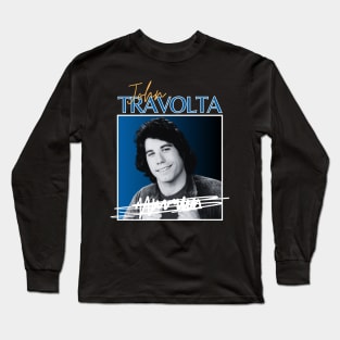 John travolta///original retro Long Sleeve T-Shirt